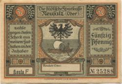 Neusalz (heute: PL-Nowa Sól) - Städtische Sparkasse - -- - 50 Pfennig