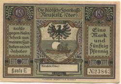 Neusalz (heute: PL-Nowa Sól) - Städtische Sparkasse - -- - 1.50 Mark