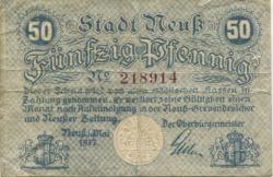 Neuß - Stadt - 1.5.1917 - 50 Pfennig