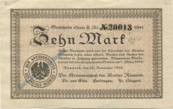 Neuwied - Kreis - 16.11.1918 - 1.3.1919 - 10 Mark 