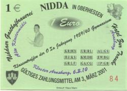 Nidda - Gasthofbrauerei und Hotel zur Traube - 6.3.2010 - 1 Euro