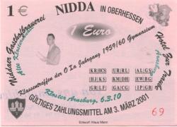 Nidda - Gasthofbrauerei und Hotel zur Traube - 6.3.2010 - 1 Euro 