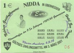 Nidda - Gasthofbrauerei und Hotel zur Traube - 6.3.2010 - 1 Euro 
