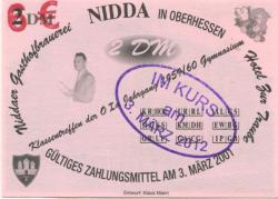Nidda - Gasthofbrauerei und Hotel zur Traube - 3.3.2012 - 6 Euro 