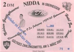 Nidda - Gasthofbrauerei und Hotel zur Traube - 2.3.2002 - 2 DM