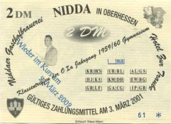 Nidda - Gasthofbrauerei und Hotel zur Traube - 2.3.2002 - 2 DM