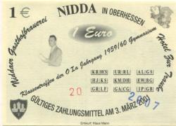 Nidda - Gasthofbrauerei und Hotel zur Traube - 3.3.2007 - 1 Euro 
