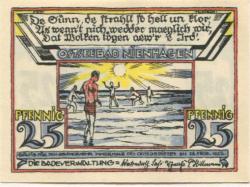 Nienhagen - Badeverwaltung - - 28.2.1922 - 25 Pfennig