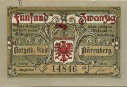 Nörenberg (heute: PL-Insko) - Stadt - 1.1.1921 - 25 Pfennig