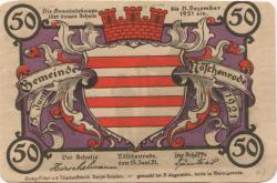 Nöschenrode (heute: Wernigerode) - Gemeinde - 15.6.1921 - 50 Pfennig
