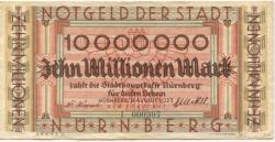 Nürnberg - Stadt - 31.8.1923 - 10 Millionen Mark 