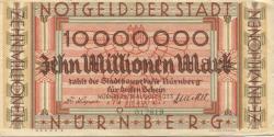 Nürnberg - Stadt - 31.8.1923 - 10 Millionen Mark 
