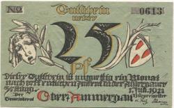 Oberammergau - Gemeinde - 1.7.1921 - 25 Pfennig 