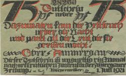 Oberammergau - Gemeinde - 1.7.1921 - 75 Pfennig 