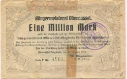 Obercassel (heute: Bonn) - Bürgermeisterei - 21.8.1923 - 1 Million Mark 