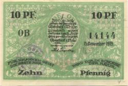 Oberhof - Gemeinde - 15.12.1919 - 10 Pfennig