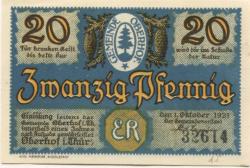 Oberhof - Gemeinde - 1.10.1921 - 20 Pfennig