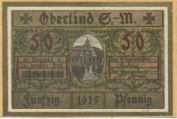 Oberlind (heute: Sonneberg) - Gemeinde - 1919 - 50 Pfennig