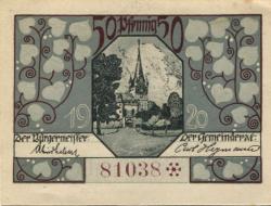 Oberlind (heute: Sonneberg) - Gemeinde - 1920 - 50 Pfennig