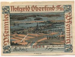 Oberlind (heute: Sonneberg) - Gemeinde - 1921 - 50 Pfennig