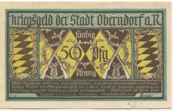 Oberndorf - Stadt - April 1918 - 50 Pfennig