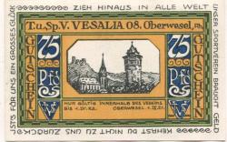 Oberwesel - Turn- und Sport-Verein Vesalia 08 - 1.9.1921 - 75 Pfennig