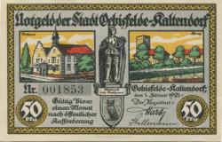 Oebisfelde-Kaltendorf - Stadt - 1.2.1921 - 50 Pfennig