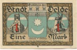 Oelde - Stadt - 7.12.1920 - 1 Mark