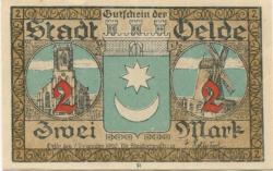 Oelde - Stadt - 7.12.1920 - 2 Mark 