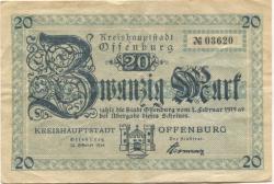 Offenburg - Stadt - 22.10.1918 - 1.2.1919 - 20 Mark