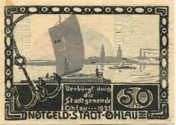 Ohlau (heute: PL-Olawa) - Stadt - 1921 - 50 Pfennig