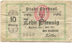 Ohrdruf - Stadt - 1.5.1917 - 10 Pfennig