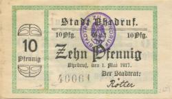 Ohrdruf - Stadt - 1.5.1917 - 10 Pfennig