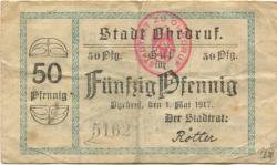 Ohrdruf - Stadt - 1.5.1917 - 50 Pfennig