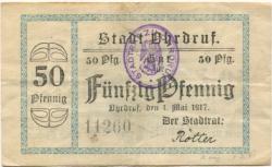 Ohrdruf - Stadt - 1.5.1917 - 50 Pfennig