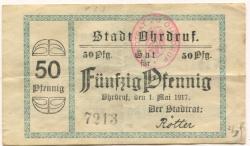 Ohrdruf - Stadt - 1.5.1917 - 50 Pfennig