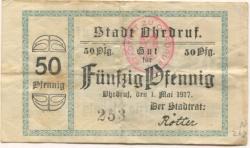 Ohrdruf - Stadt - 1.5.1917 - 50 Pfennig