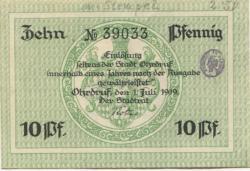Ohrdruf - Stadt - 1.7.1919 - 10 Pfennig