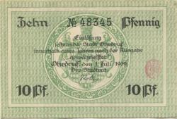 Ohrdruf - Stadt - 1.7.1919 - 10 Pfennig