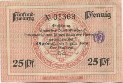 Ohrdruf - Stadt - 1.7.1919 - 25 Pfennig