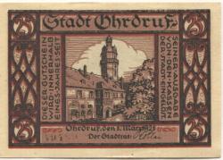 Ohrdruf - Stadt - 1.3.1921 - 25 Pfennig