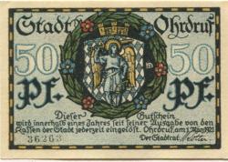 Ohrdruf - Stadt - 1.3.1921 - 50 Pfennig