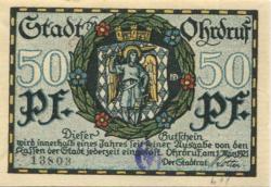 Ohrdruf - Stadt - 1.3.1921 - 50 Pfennig