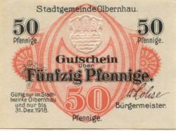 Olbernhau - Stadt - - 31.12.1818 - 50 Pfennig