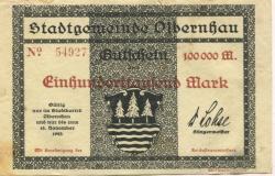 Olbernhau - Stadt - - 15.11.1923 - 100000 Mark