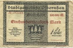Olbernhau - Stadt - - 15.11.1923 - 100000 Mark
