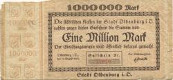 Oldenburg - Stadt - 15.8.1923 - 1 Million Mark