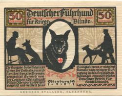 Oldenburg - Deutscher Verein für Sanitätshunde, Ritterstr. 2 - 1921 - 50 Pfennig
