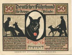 Oldenburg - Deutscher Verein für Sanitätshunde, Ritterstr. 2 - 1921 - 50 Pfennig