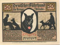 Oldenburg - Deutscher Verein für Sanitätshunde, Ritterstr. 2 - 1921 - 50 Pfennig